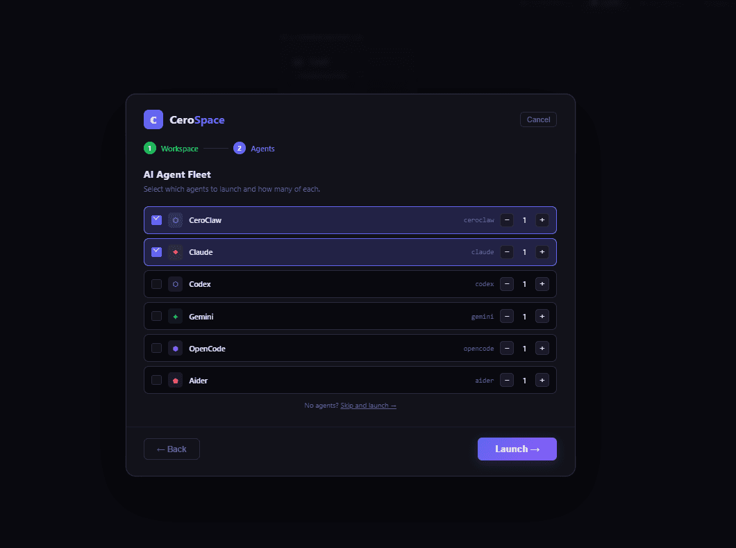 Terminal multi-agente con output en vivo